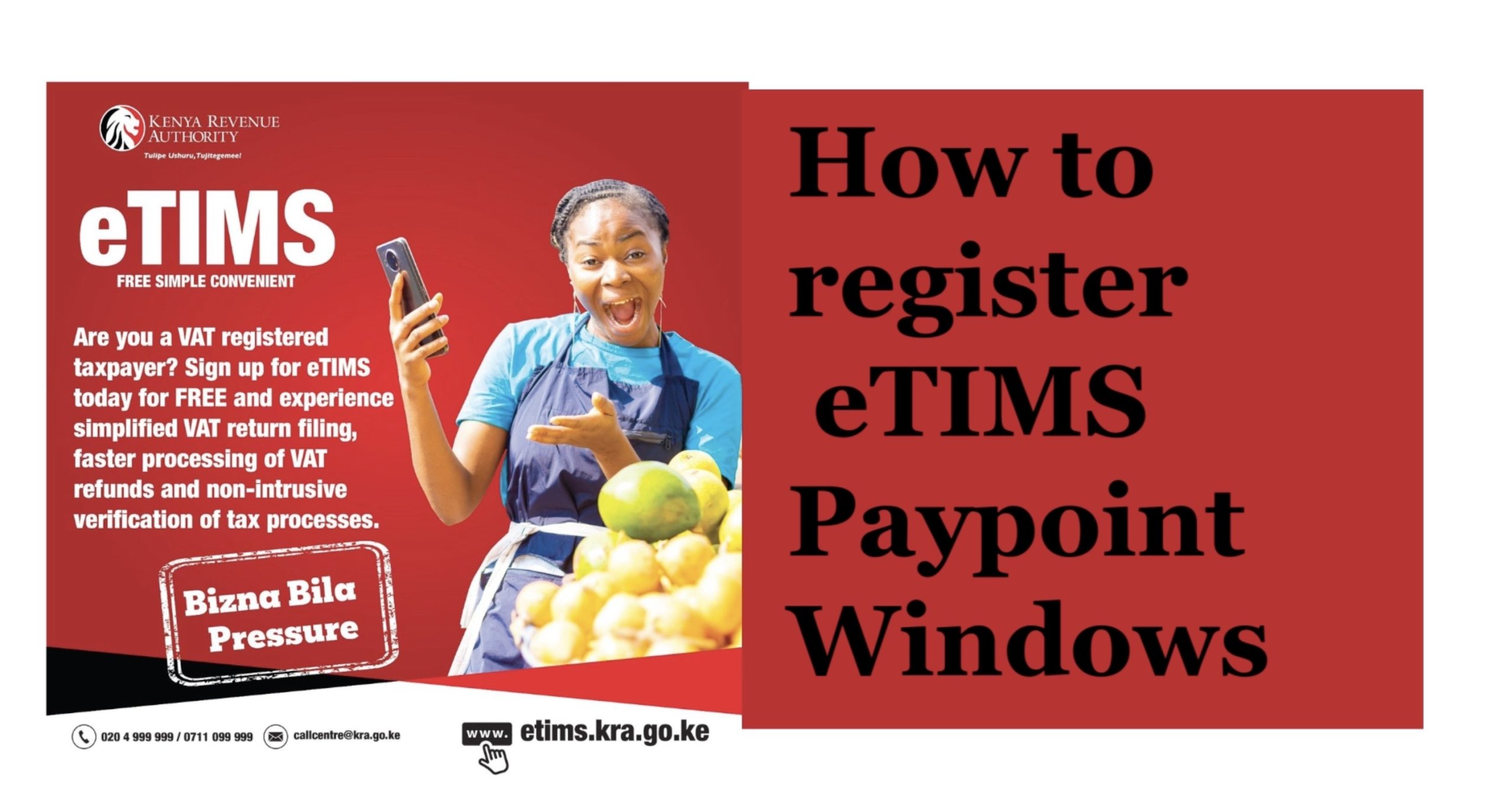 eTIMS: HOW TO REGISTER | Goods/ both goods and service traders only